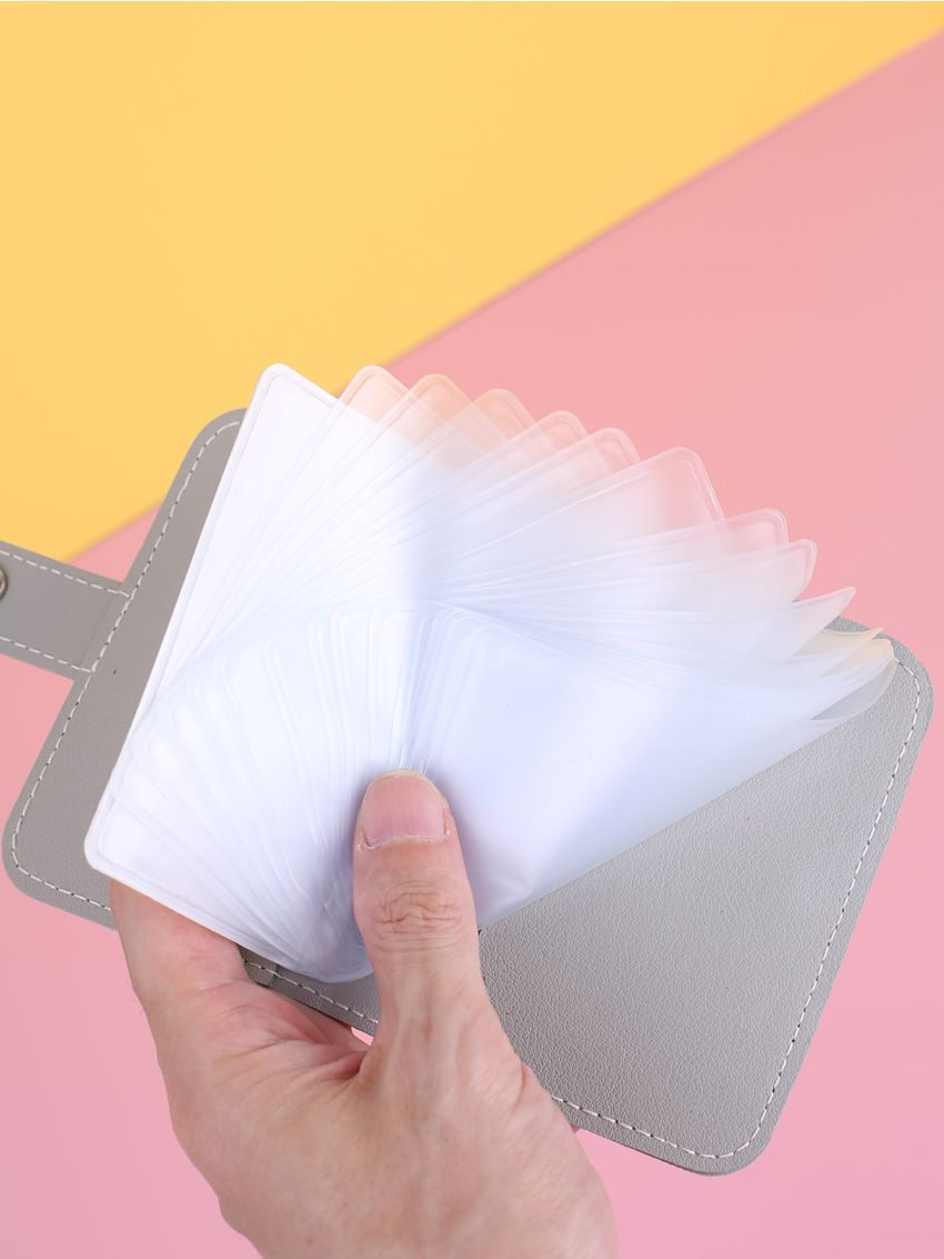 Cartoon Floral Appliques Card Holder