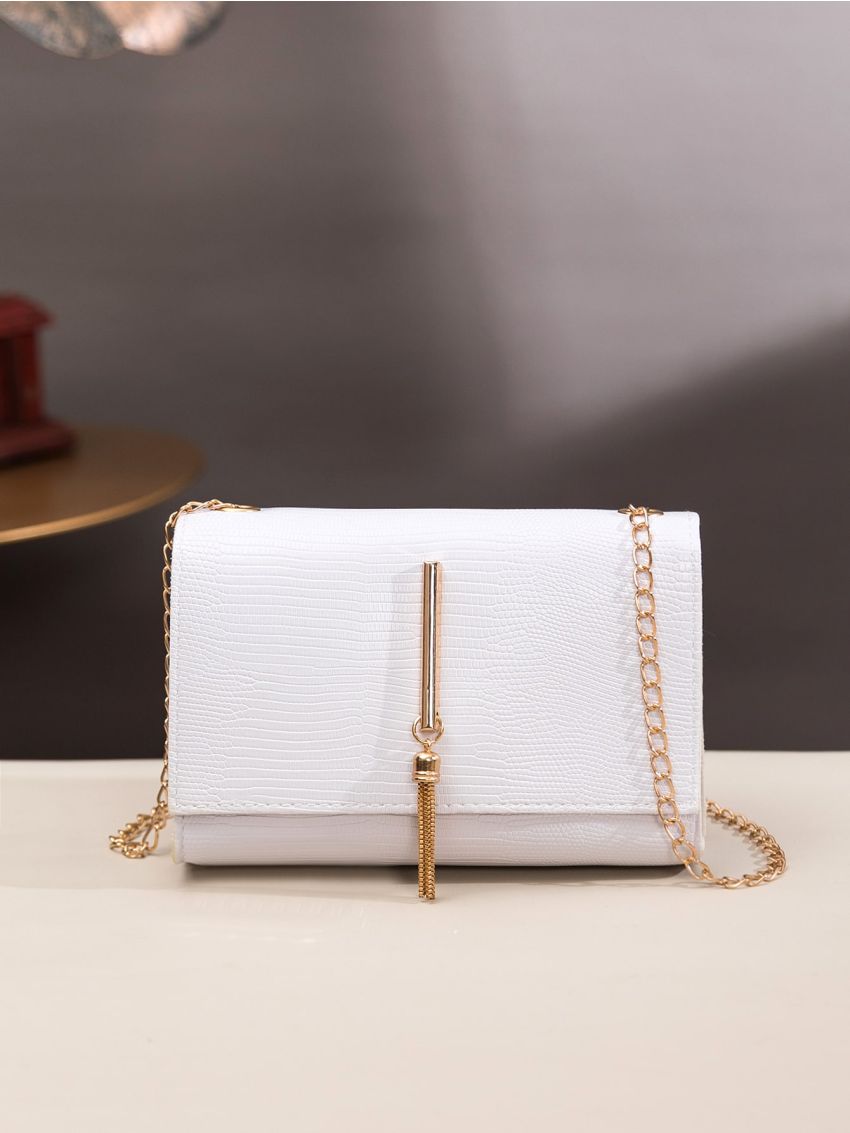 Mini Minimalist Tassel Decor Chain Square Bag