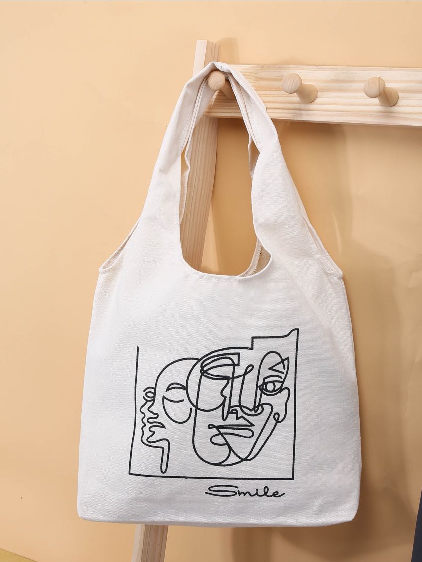 Abstract Figure Graphic Shopper Bag