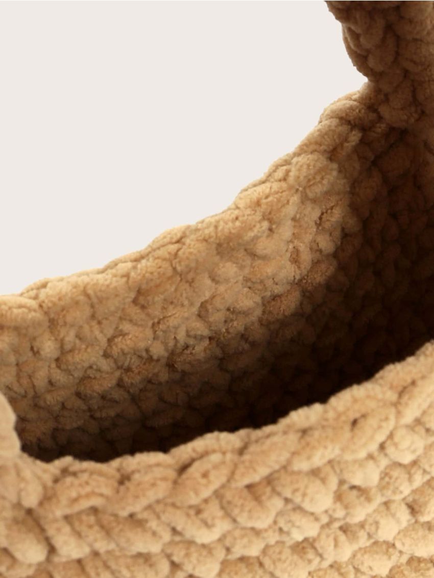 Braided Design Top Handle Bag