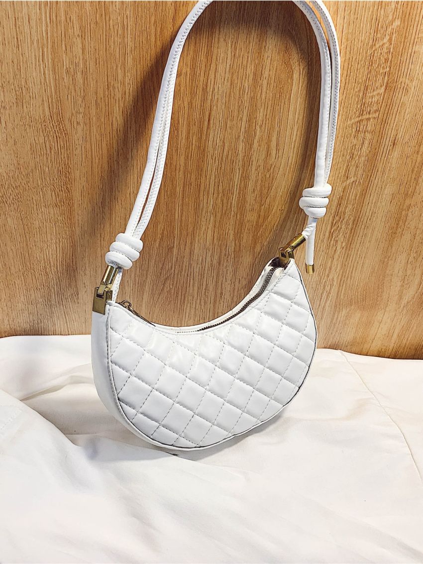 Minimalist Quilted Saddle Bag