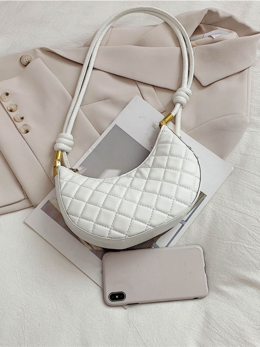 Minimalist Quilted Saddle Bag