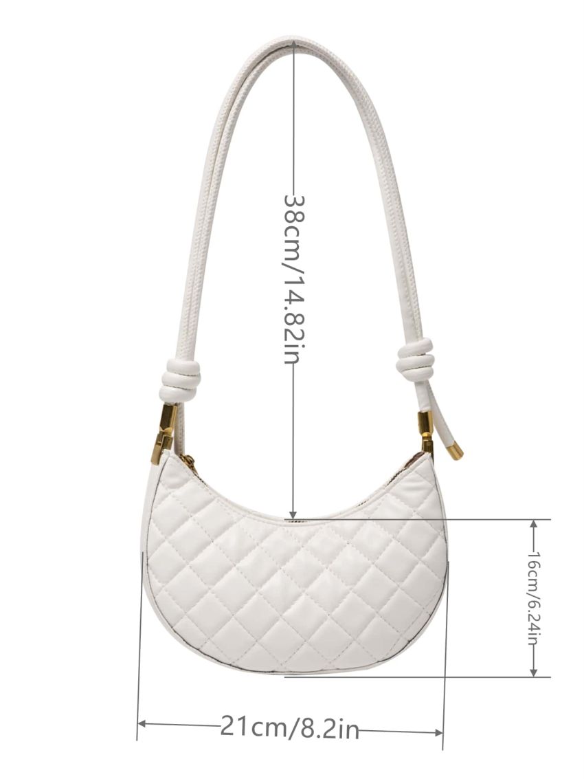 Minimalist Quilted Saddle Bag
