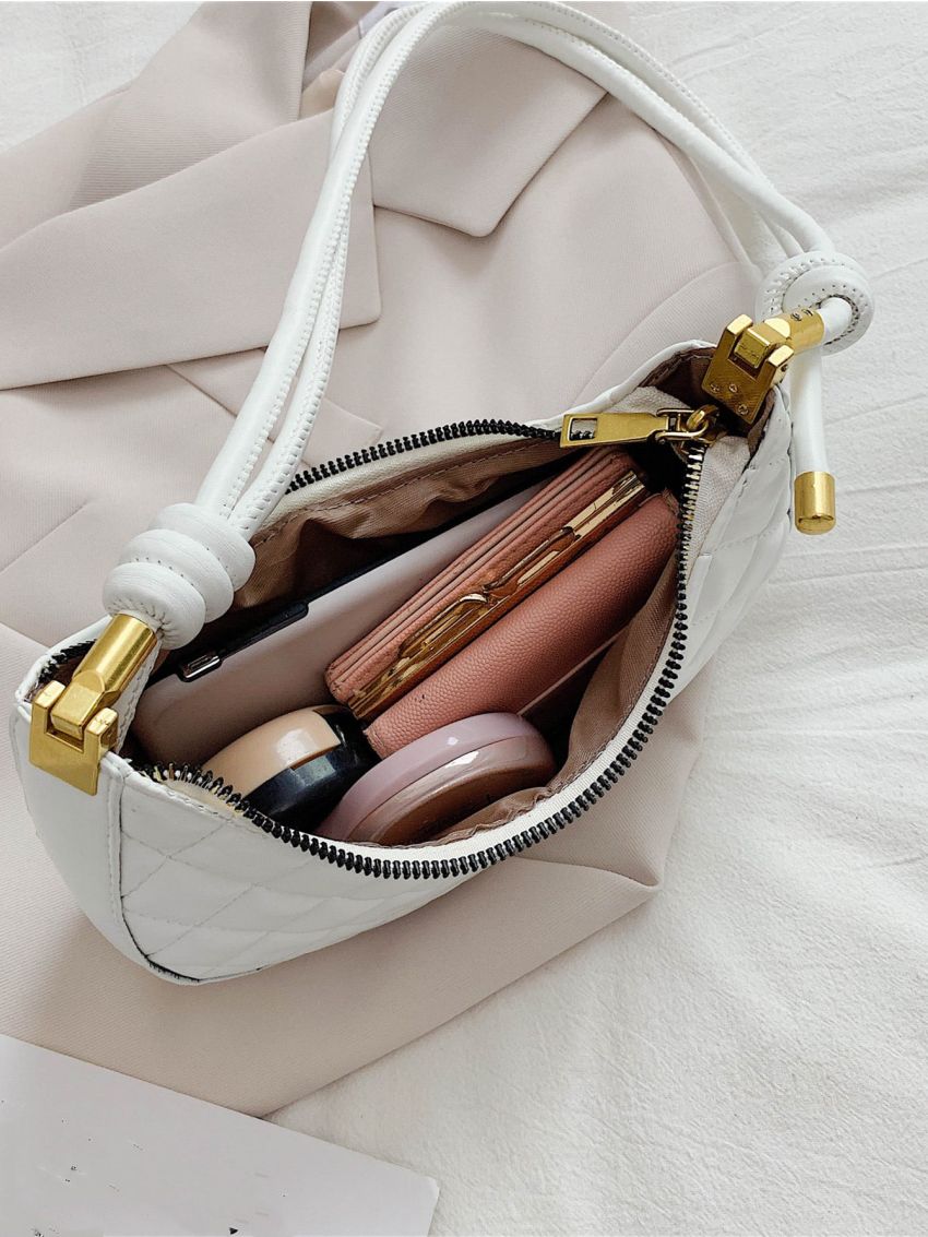 Minimalist Quilted Saddle Bag