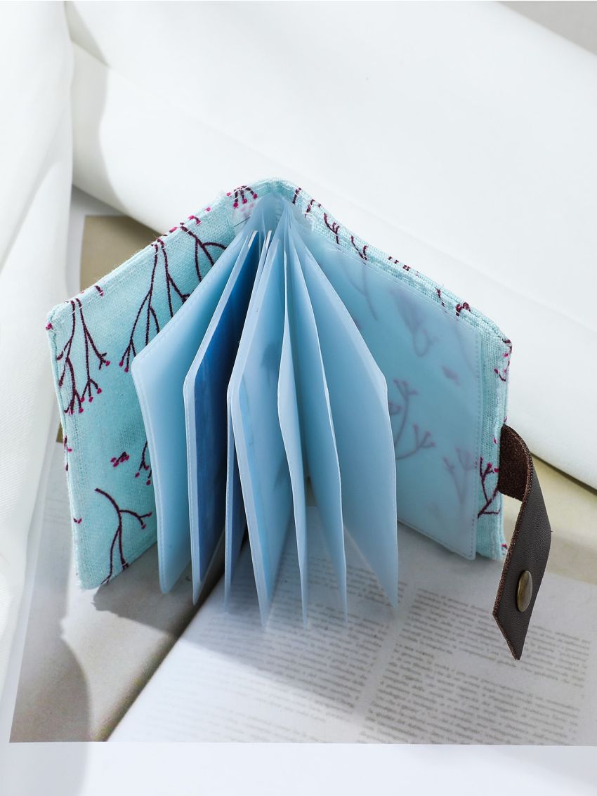 Floral Pattern Patch Decor Card Holder