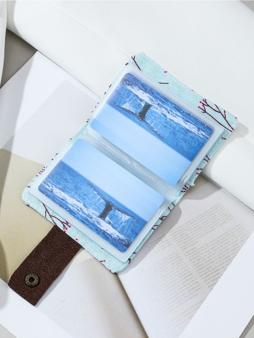 Floral Pattern Patch Decor Card Holder