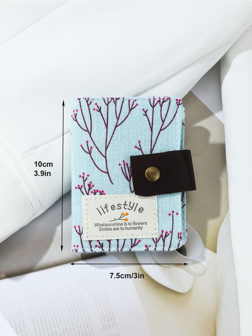 Floral Pattern Patch Decor Card Holder