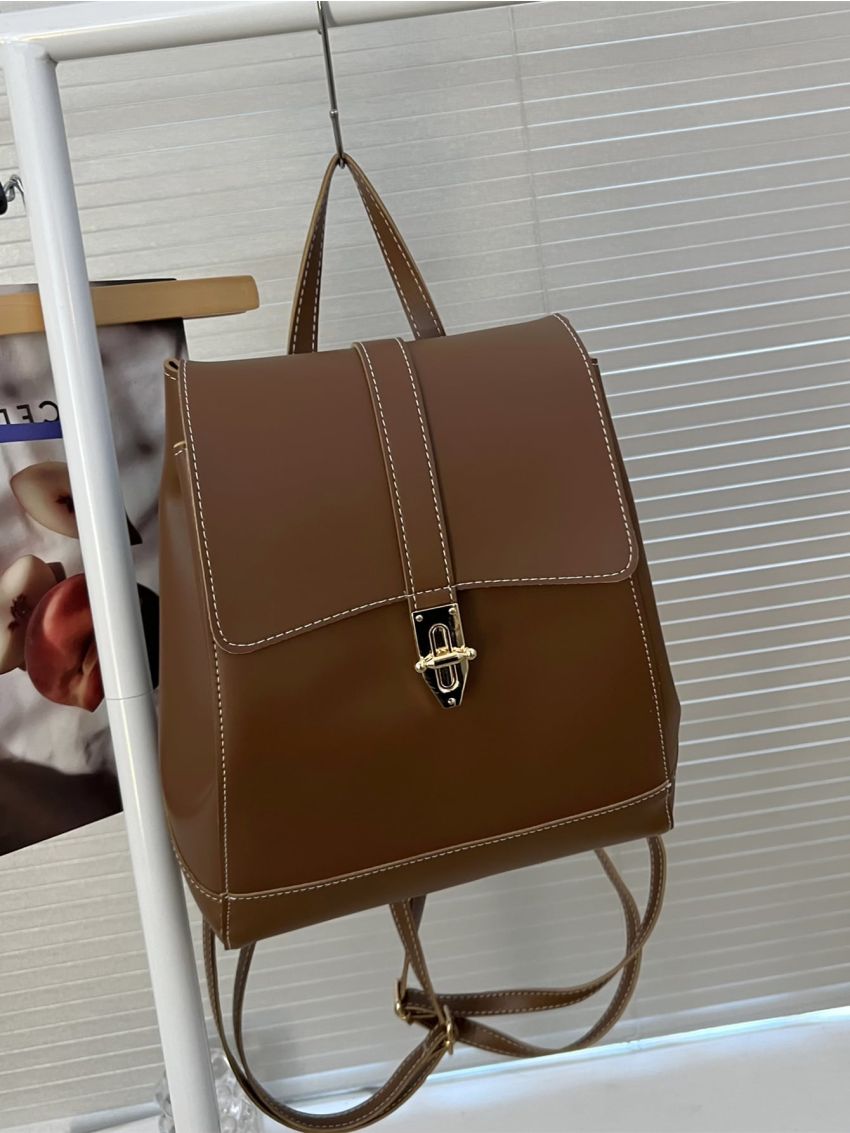 Twist Lock Flap Backpack