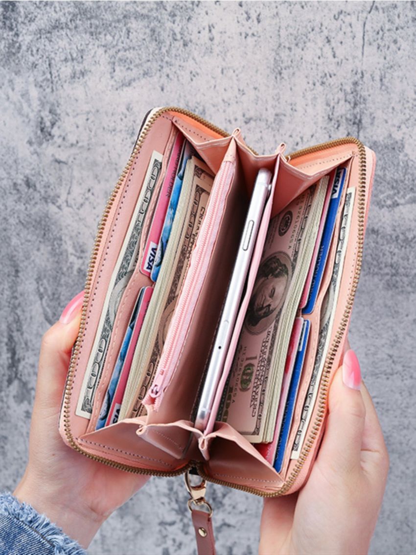 Tassel Decor Glitter Long Wallet