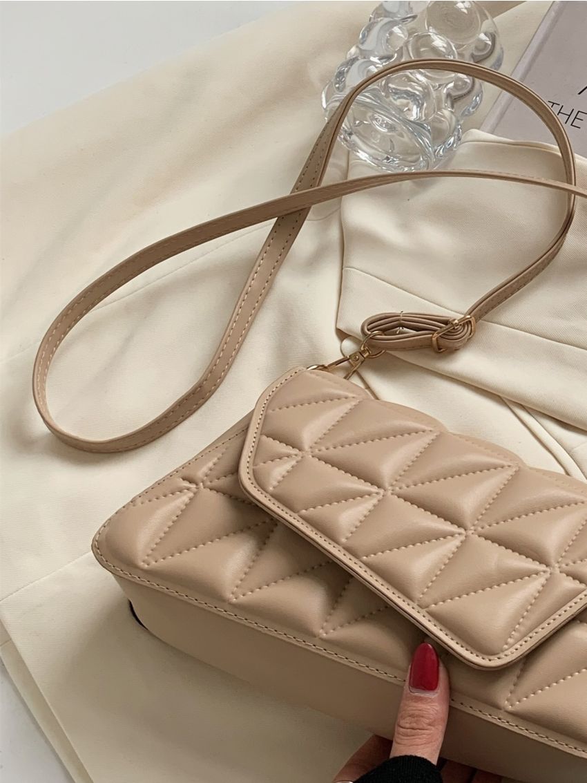 Quilted Flap Crossbody Bag