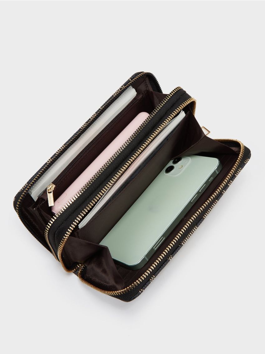 Geometric Graphic Long Wallet