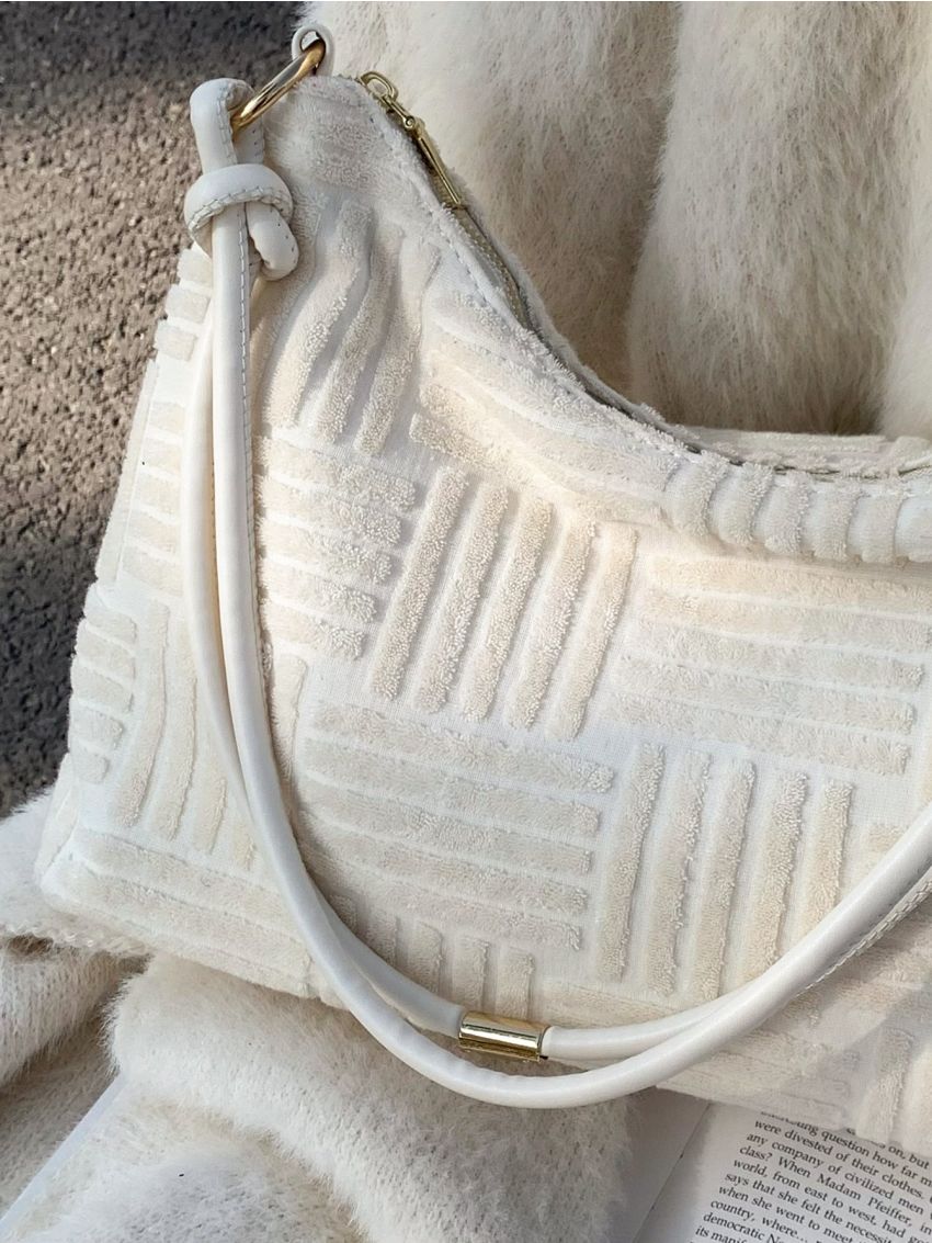 Minimalist Fluffy Baguette Bag