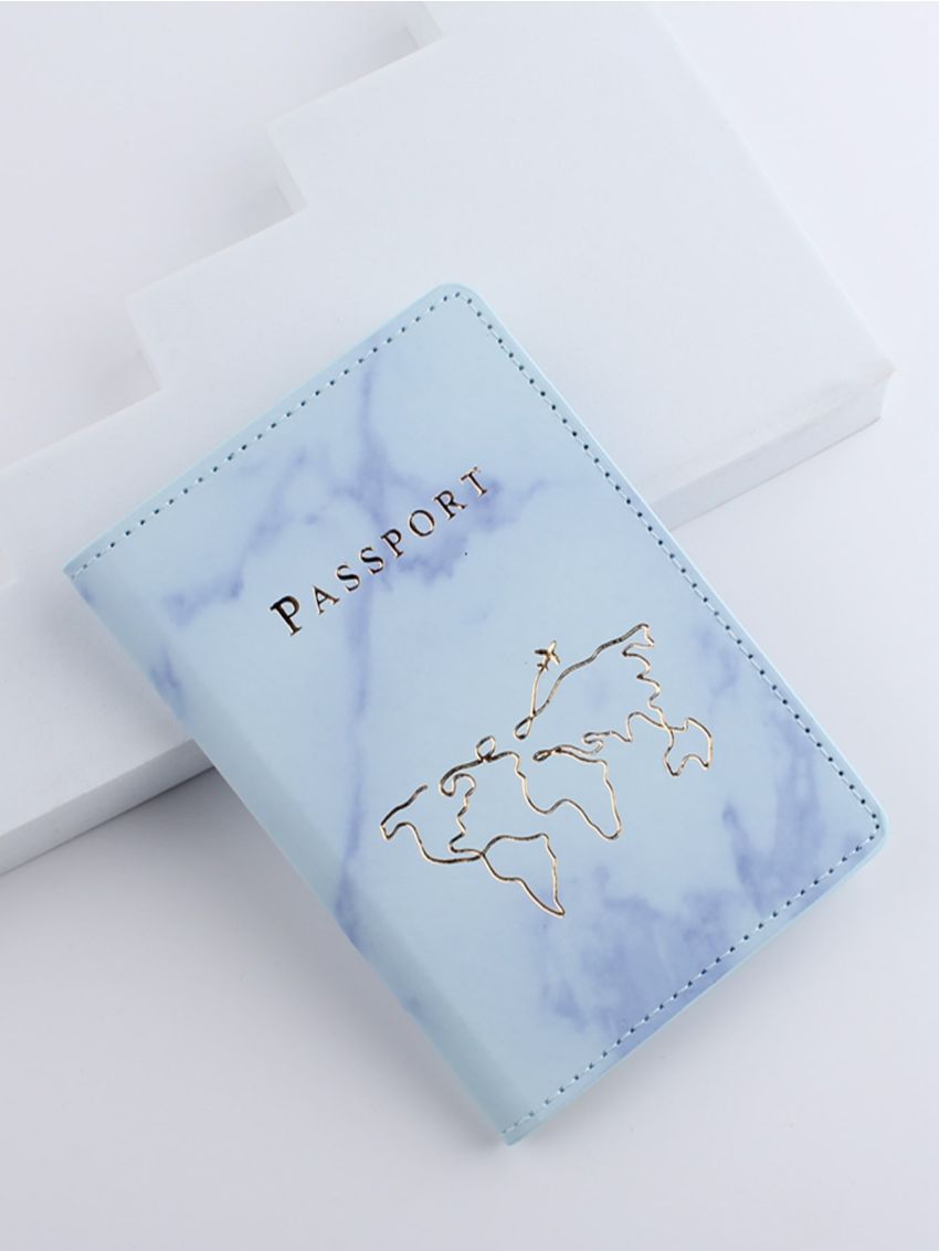 Marble Pattern Passport Case