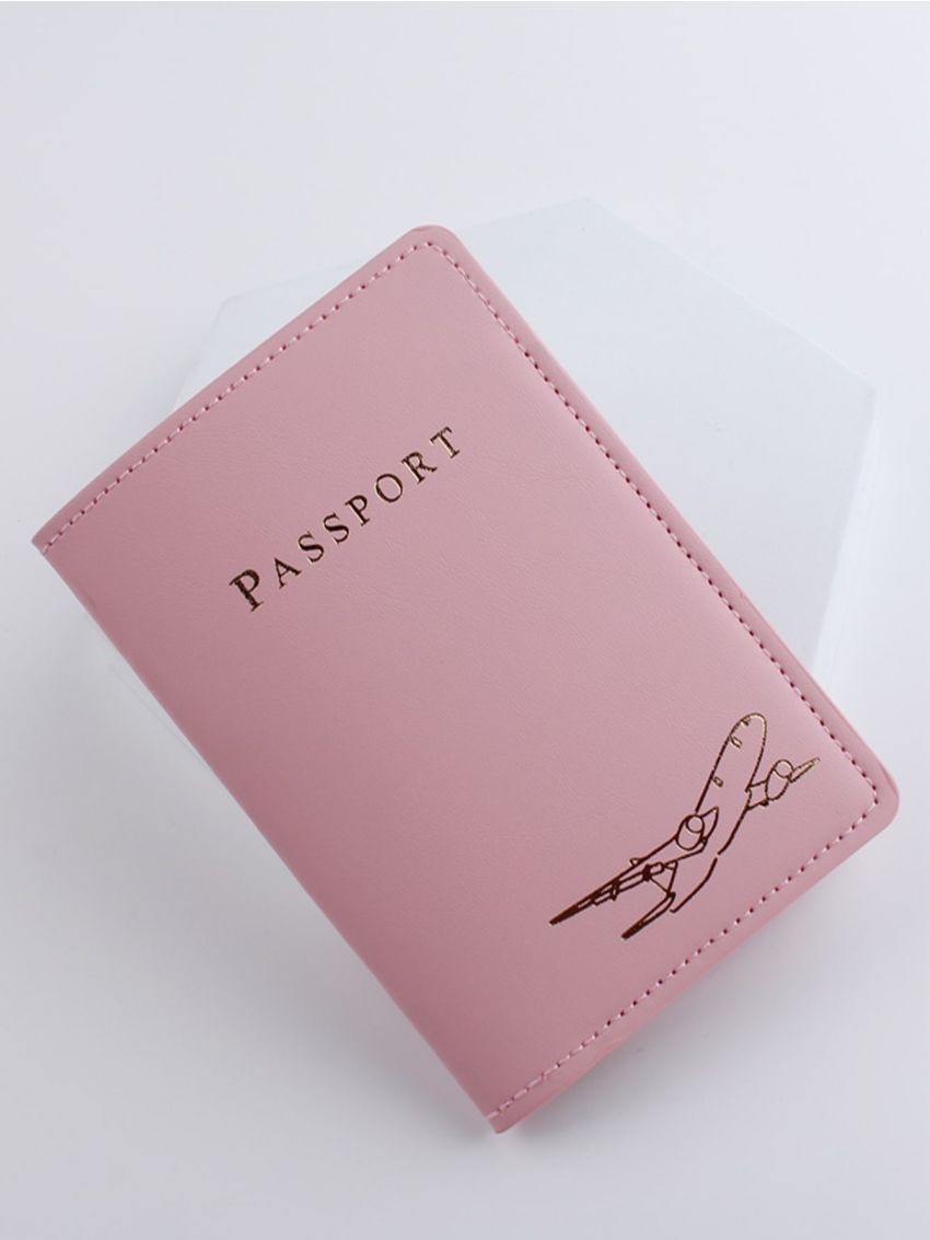Letter Graphic Passport Case