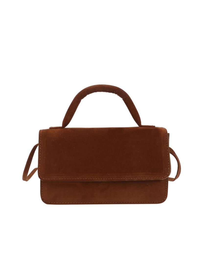 Minimalist Flap Top Handle Bag