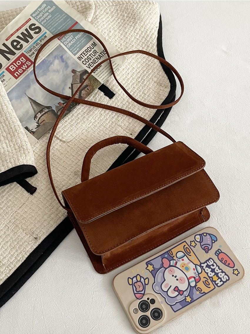 Minimalist Flap Top Handle Bag