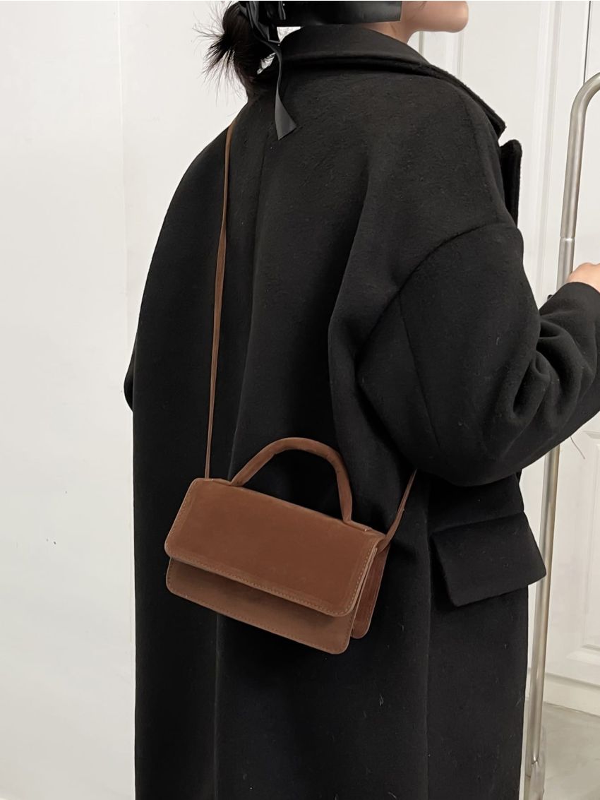 Minimalist Flap Top Handle Bag