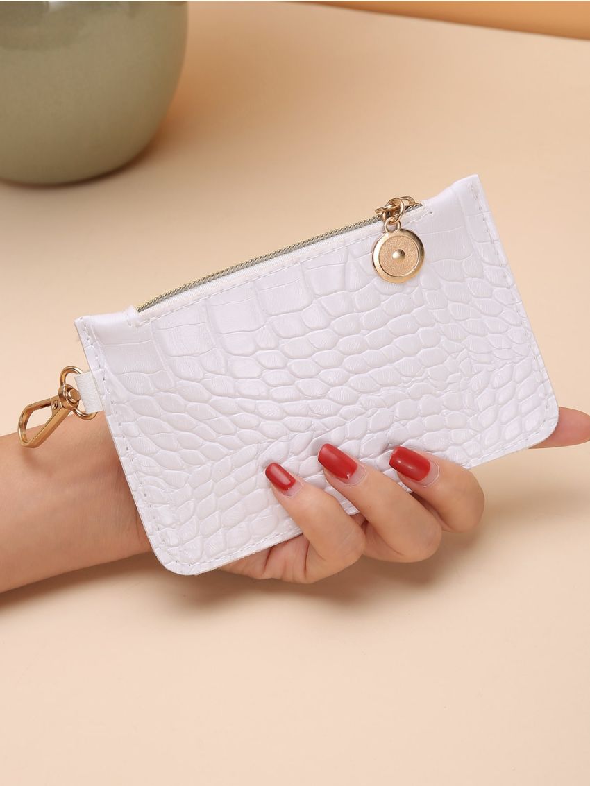 Crocodile Embossed Coin Purse