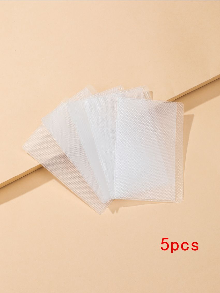 5pcs Clear Card Holder