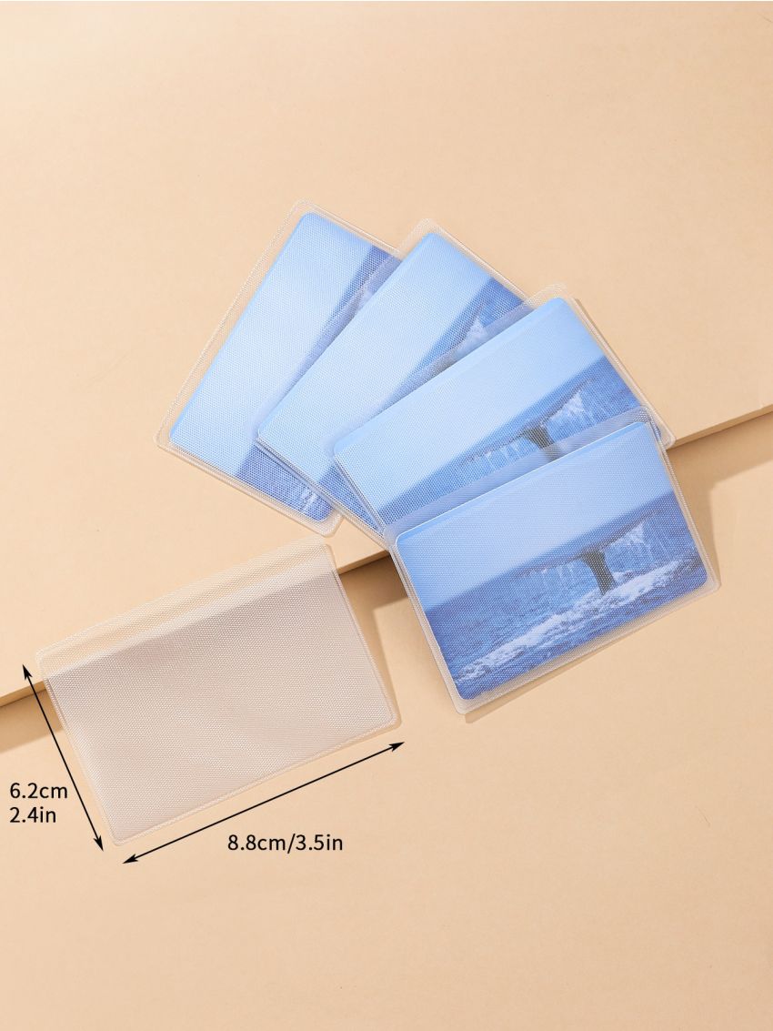 5pcs Clear Card Holder