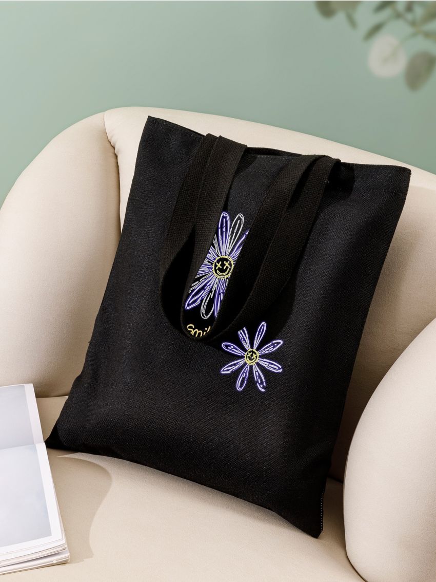 Floral Graphic Shopper Bag