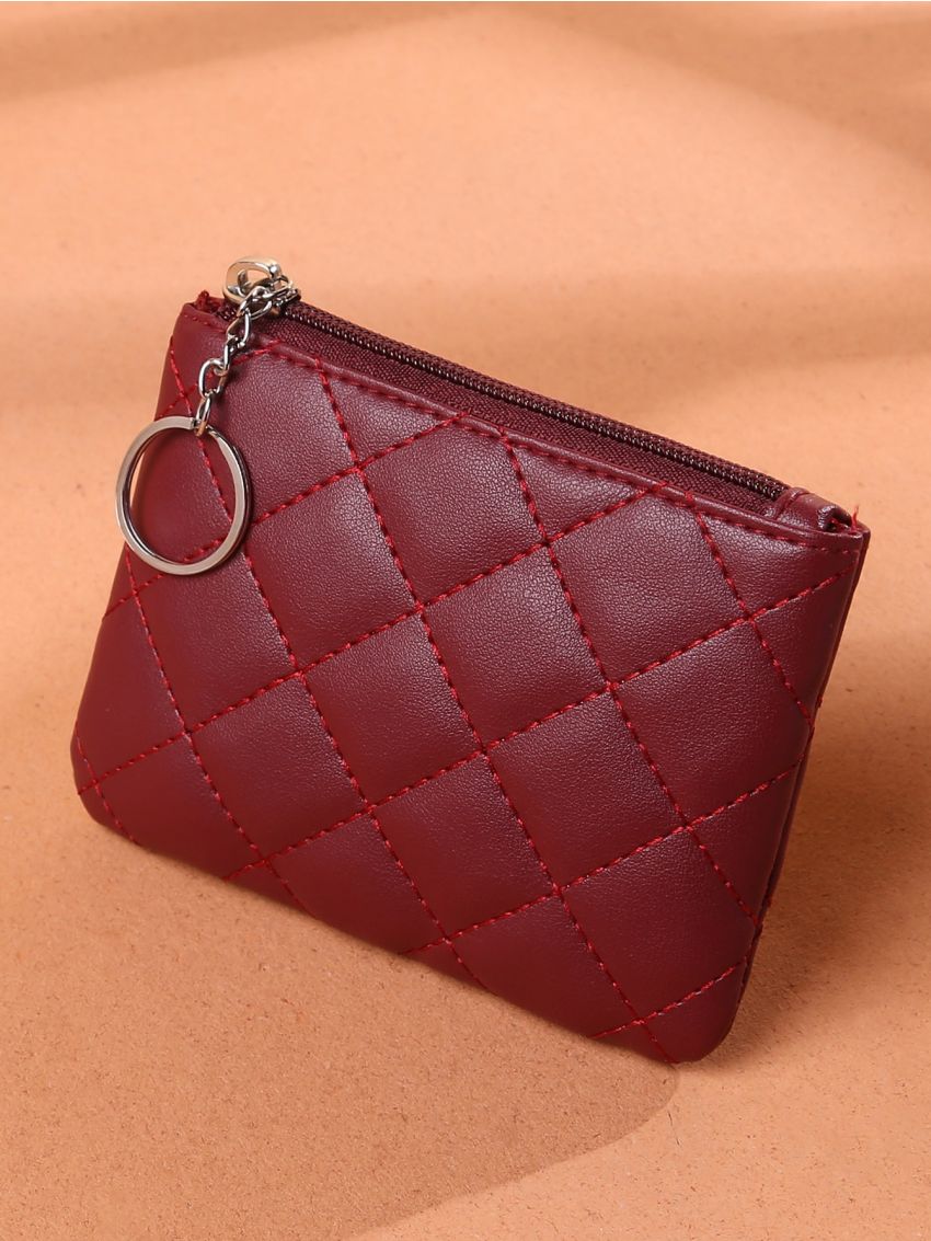 Quilted Pattern Coin Case