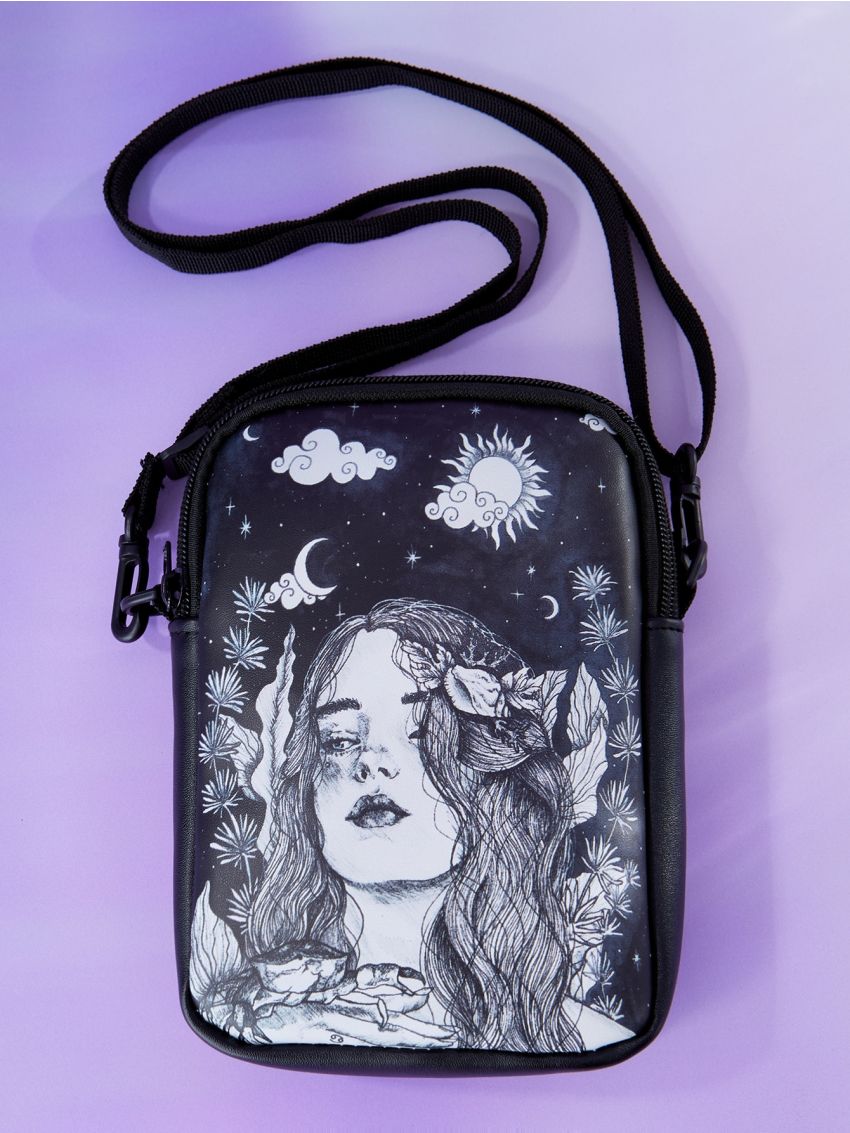 X Herminedecrayon Cancer Starsalign Constellation Graphic Crossbody Bag