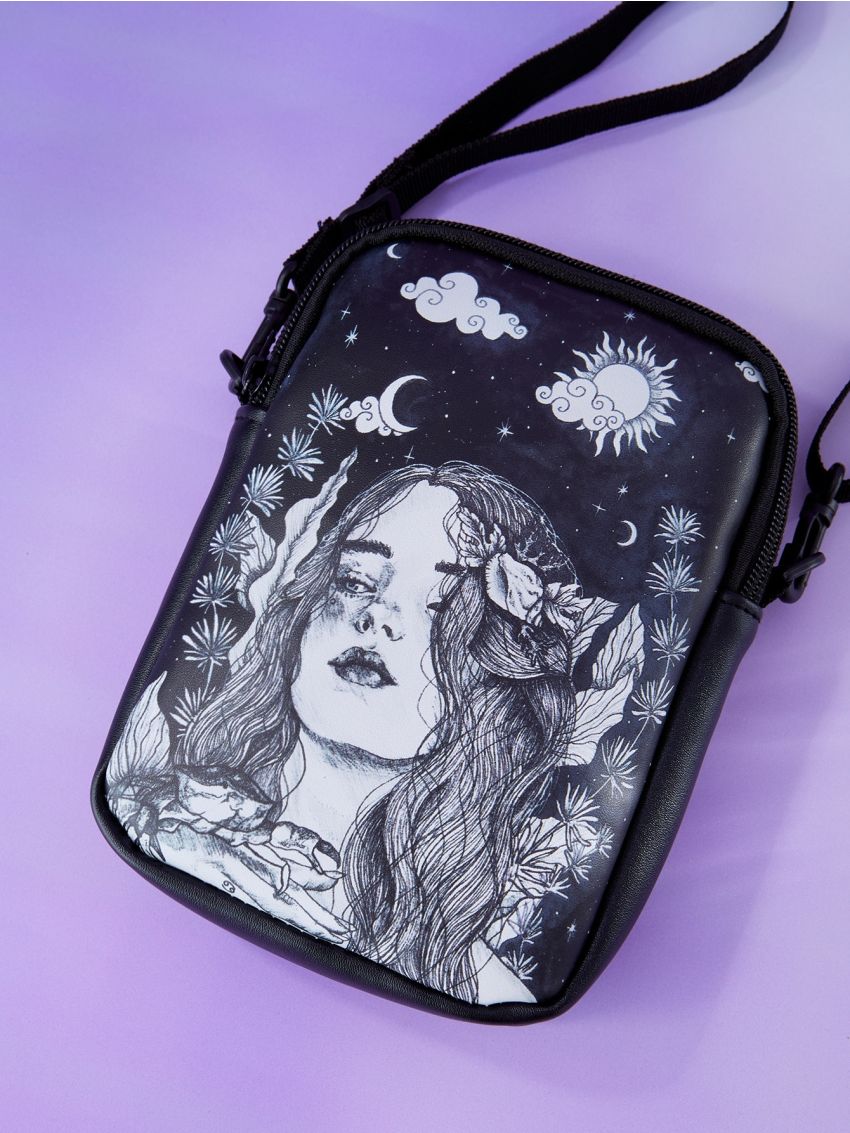 X Herminedecrayon Cancer Starsalign Constellation Graphic Crossbody Bag