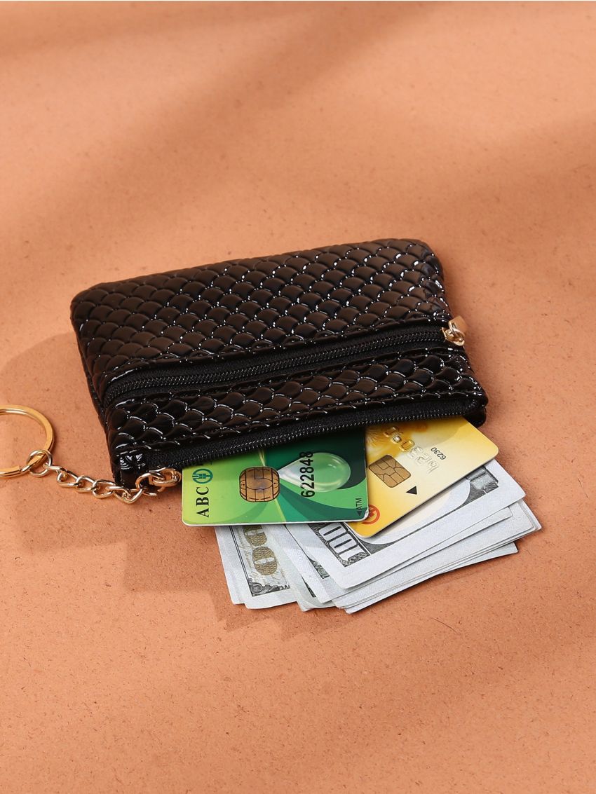 Fish Scale Embossed Coin Purse