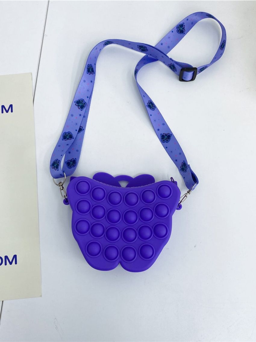 Mini Butterfly Design Bubble Crossbody Bag