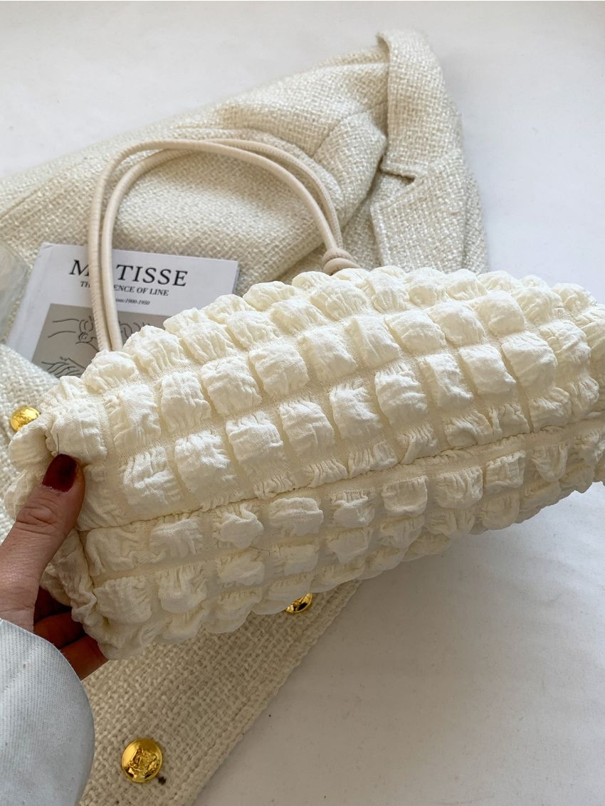 Minimalist Textured Shoulder Bag