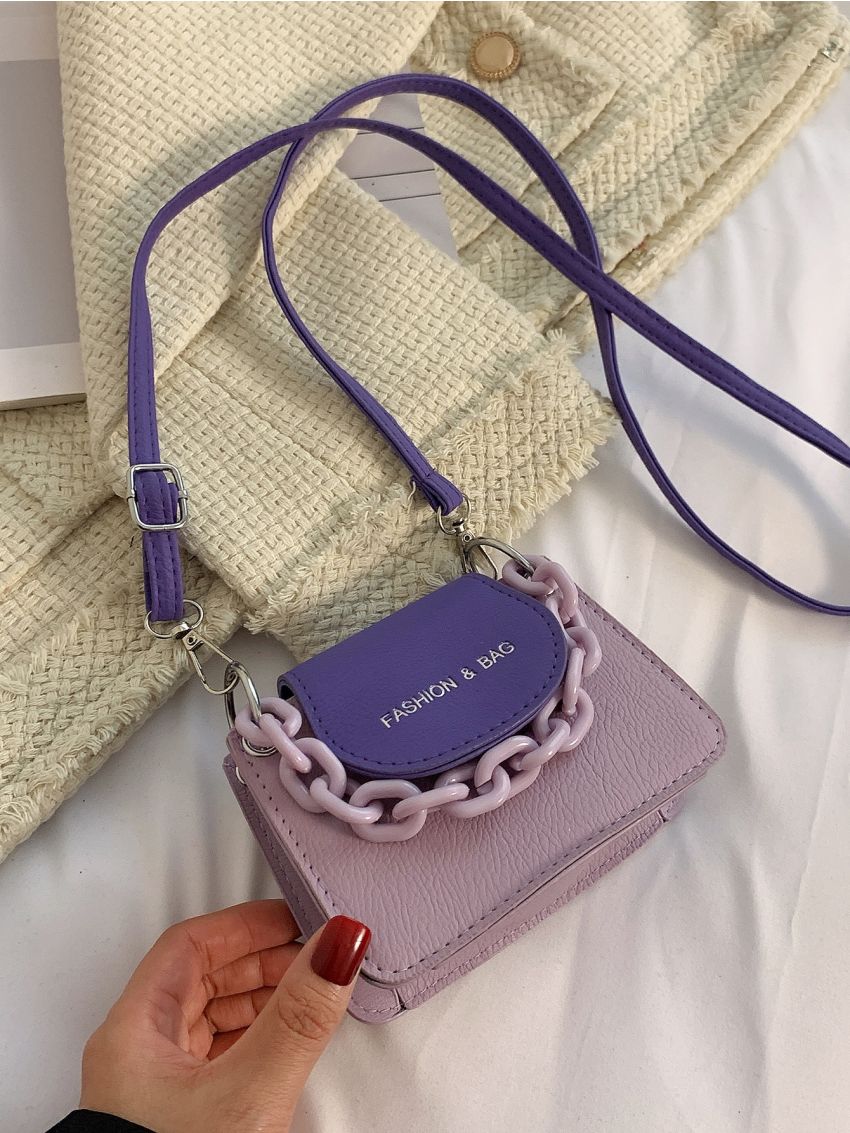 Mini Chain Decor Flap Square Bag