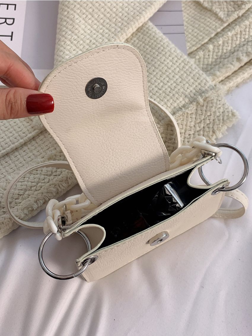 Mini Letter Detail Square Bag