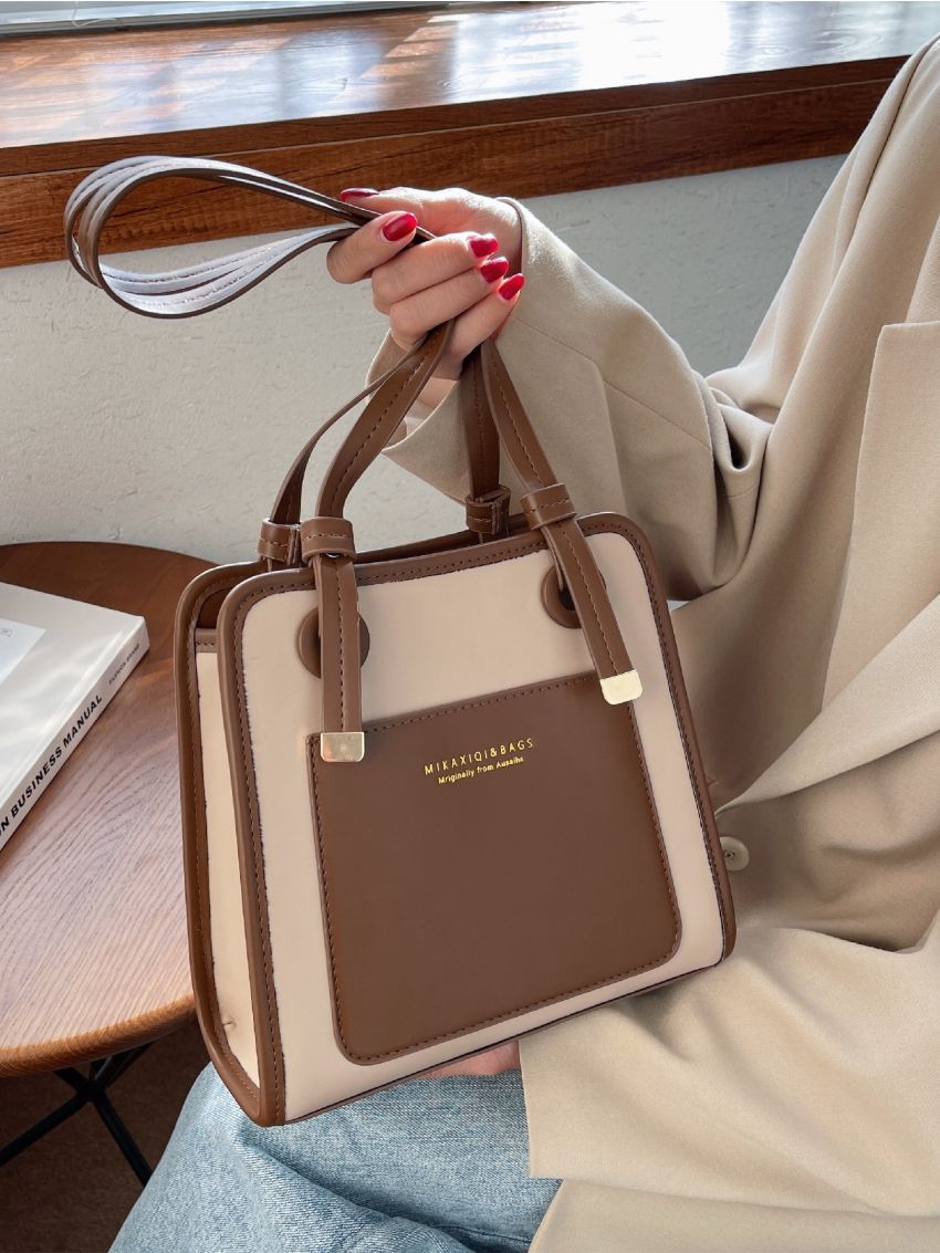 Colorblock Square Bag