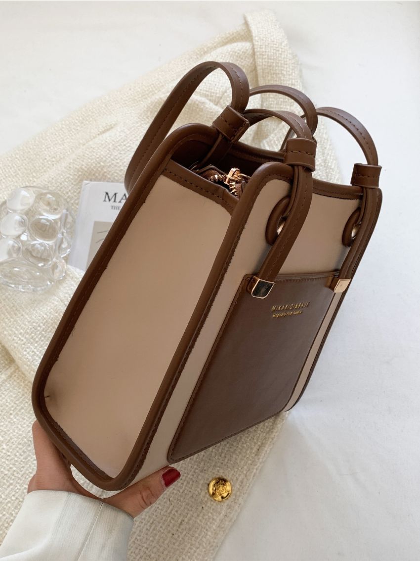 Colorblock Square Bag