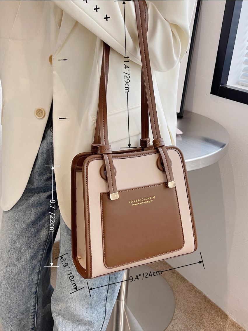 Colorblock Square Bag