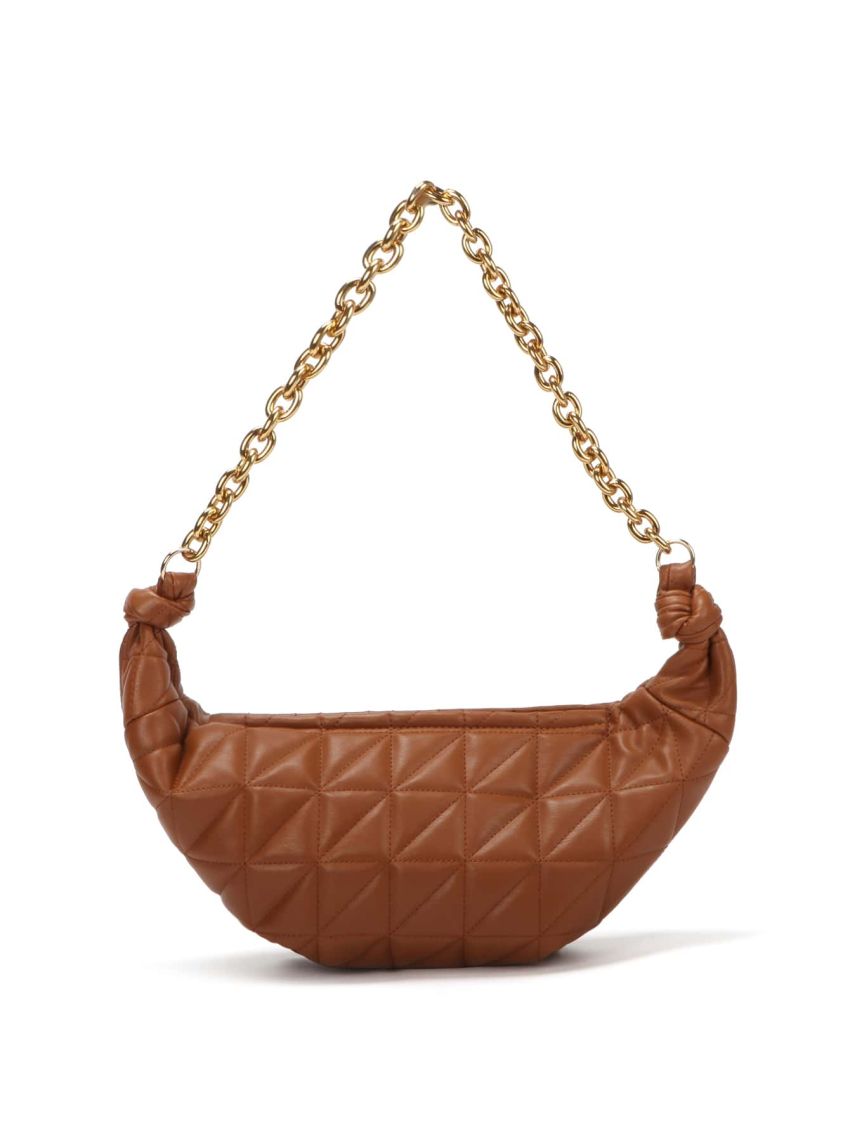 Quilted Chain Baguette Bag