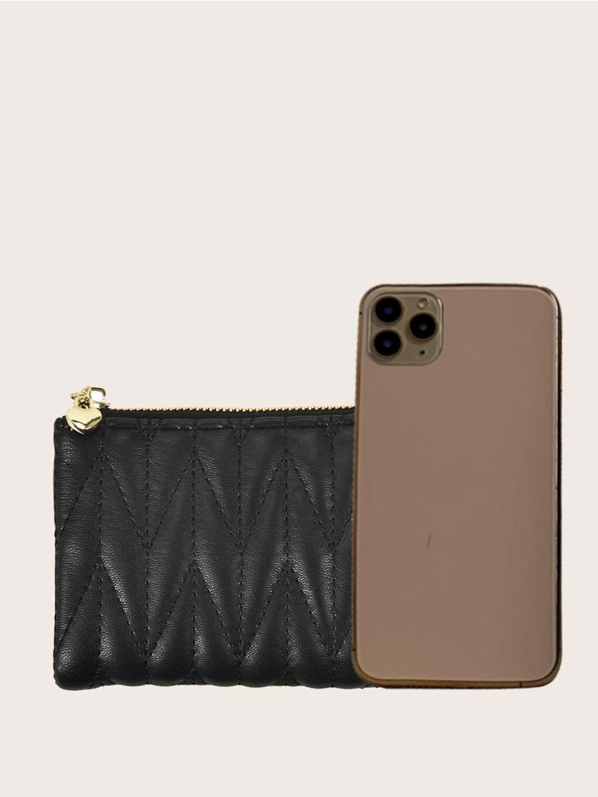 Quilted Snap Button Purse