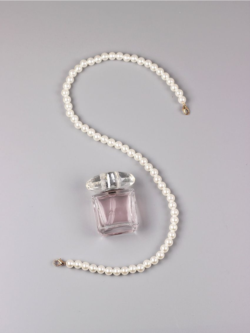 Faux Pearl Design Bag Strap