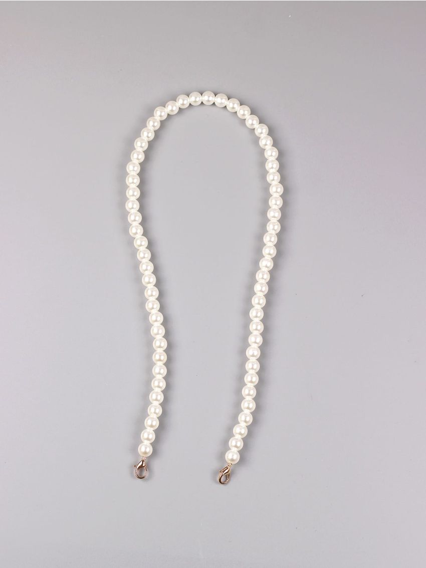 Faux Pearl Design Bag Strap
