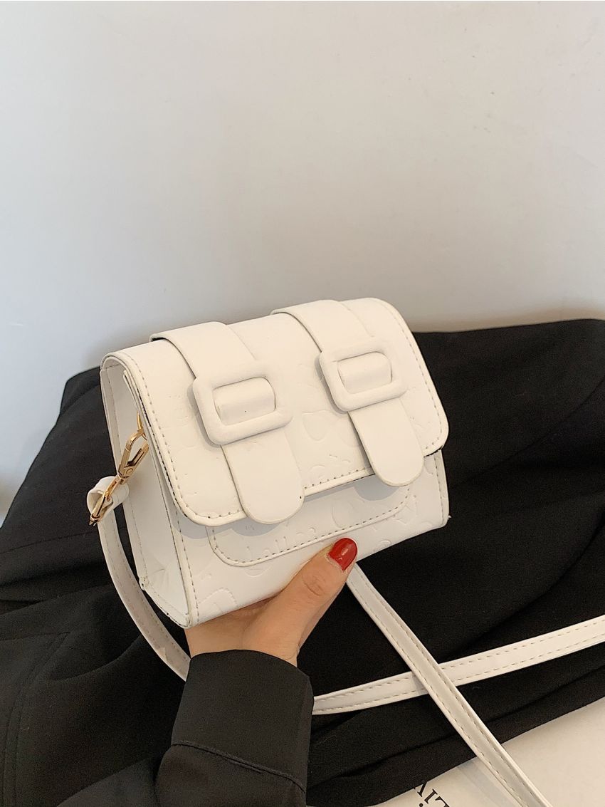 Mini Cartoon Embossed Flap Crossbody Bag