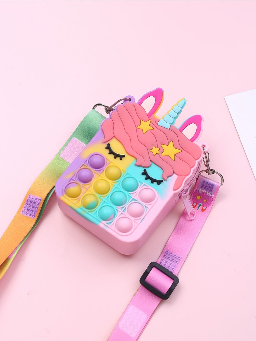 Mini Unicorn Design Bubble Crossbody Bag