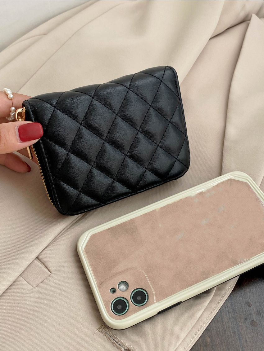Minimalist Quilted Small Wallet