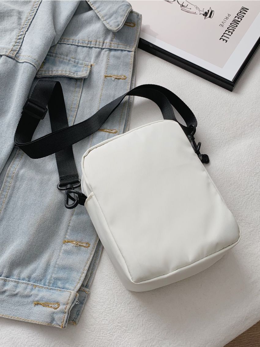 Mini Letter Patch Crossbody Bag