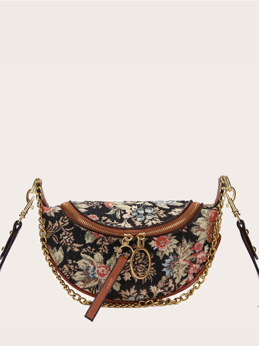 Floral Pattern Fanny Pack
