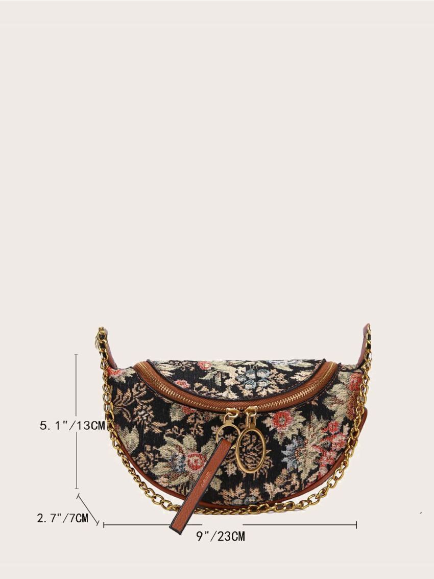 Floral Pattern Fanny Pack