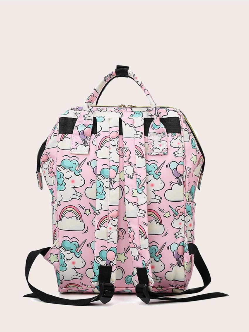 Cartoon Graphic Baby Diaper Bag