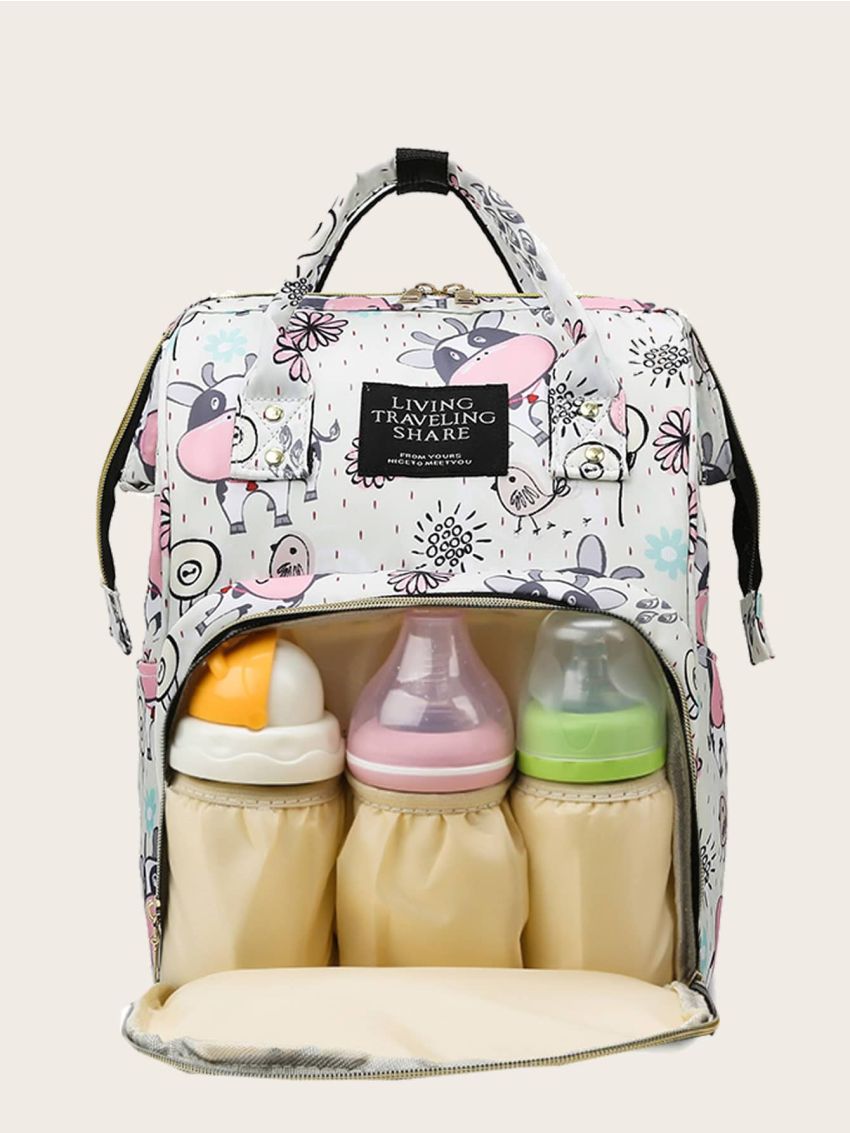 Cartoon Graphic Diaper Bag