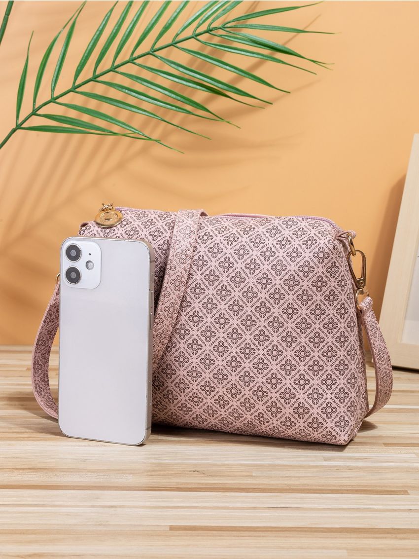 Geo Print Square Bag