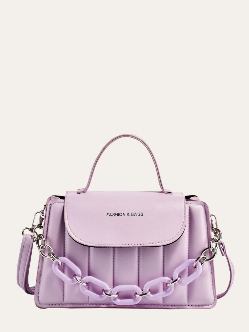 Mini Quilted Chain Satchel Bag